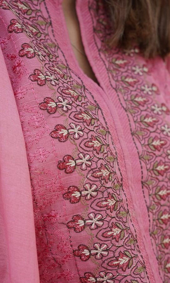 Turkish Rose Khaddar Embroidered