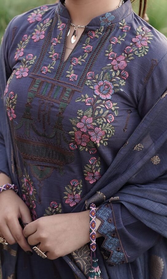 Artistic Rhythm Khaddar Embroidered